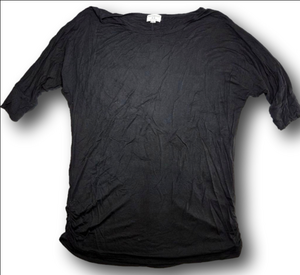 Women's MATCHSTICK Black Long Sleeve Tee Plus Size XXL